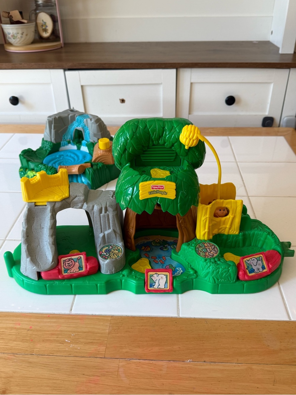 Vintage Fisher-Price Little People Zoo Animal Playsets 1998 & 2001 TESTED WORKS!